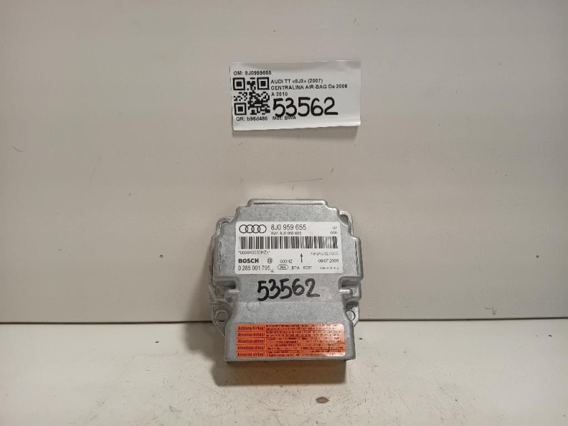 Centralina Air-bag 8J0959655 Audi TT 8J3 2007
