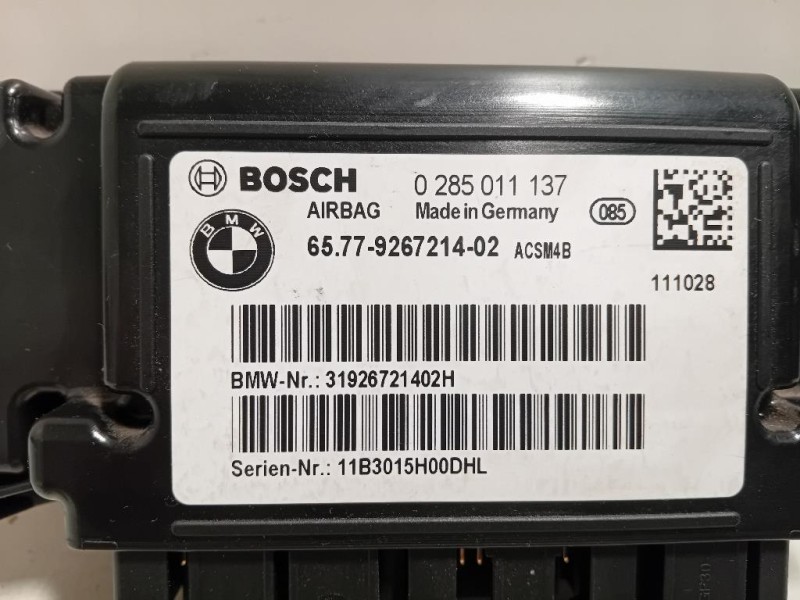 Centralina Air-bag 6577926721402 Bmw Serie 1 F20 Berlina 2012