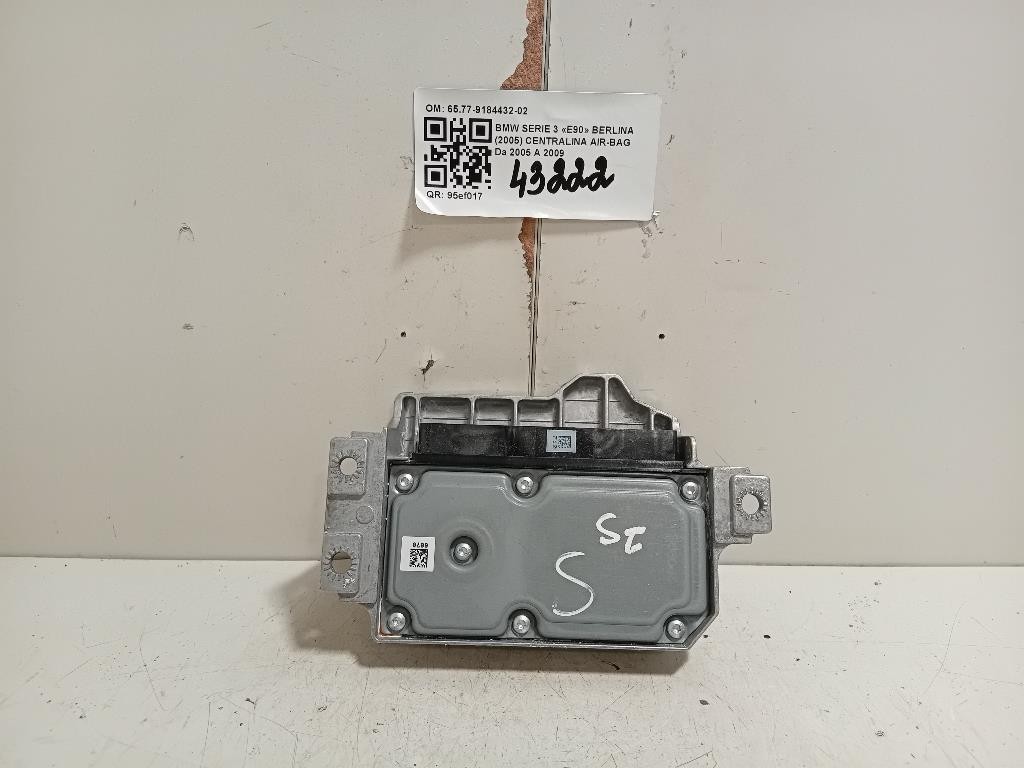 Centralina Air-bag 6577-9184432-02 Bmw Serie 3 E90 Berlina 2005