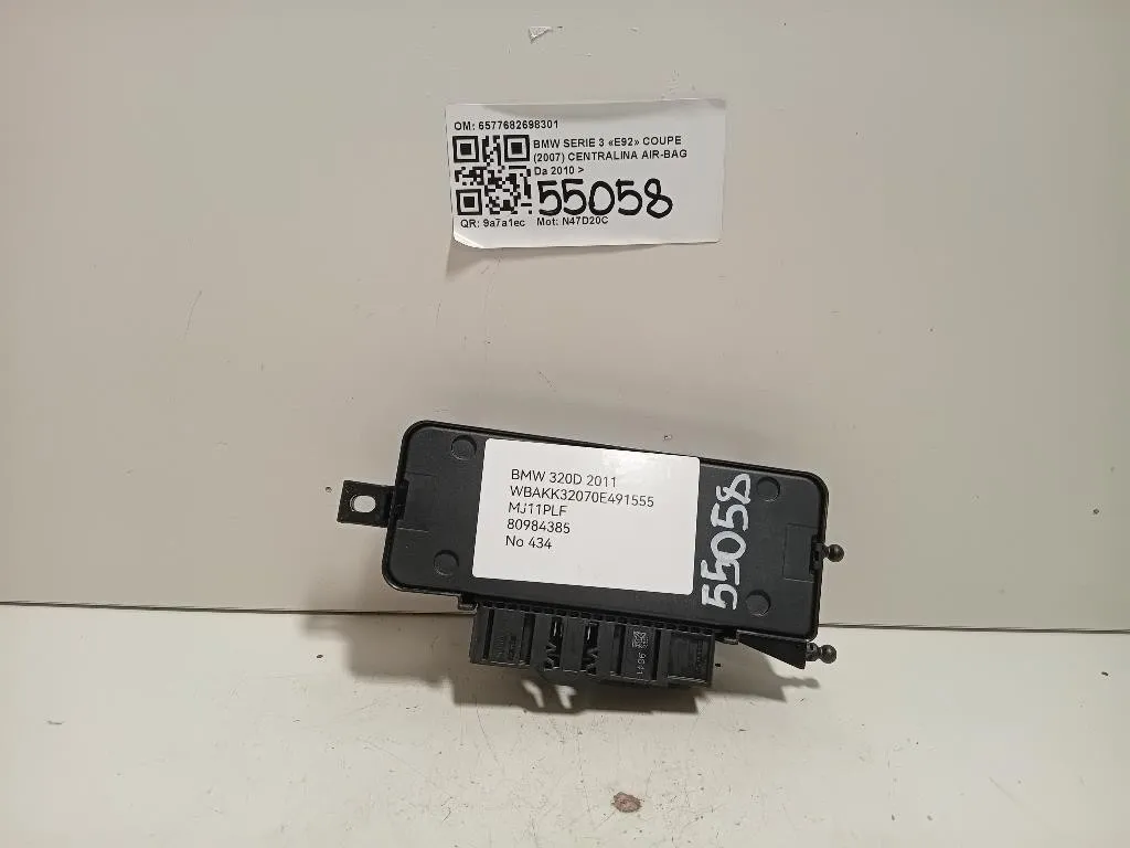 Centralina Air-bag 6577682698301 Bmw Serie 3 E92 Coupe 2007