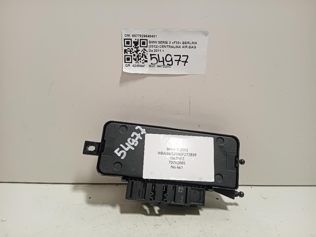 Centralina Air-bag 6577929649401 Bmw Serie 3 F30 Berlina 2012