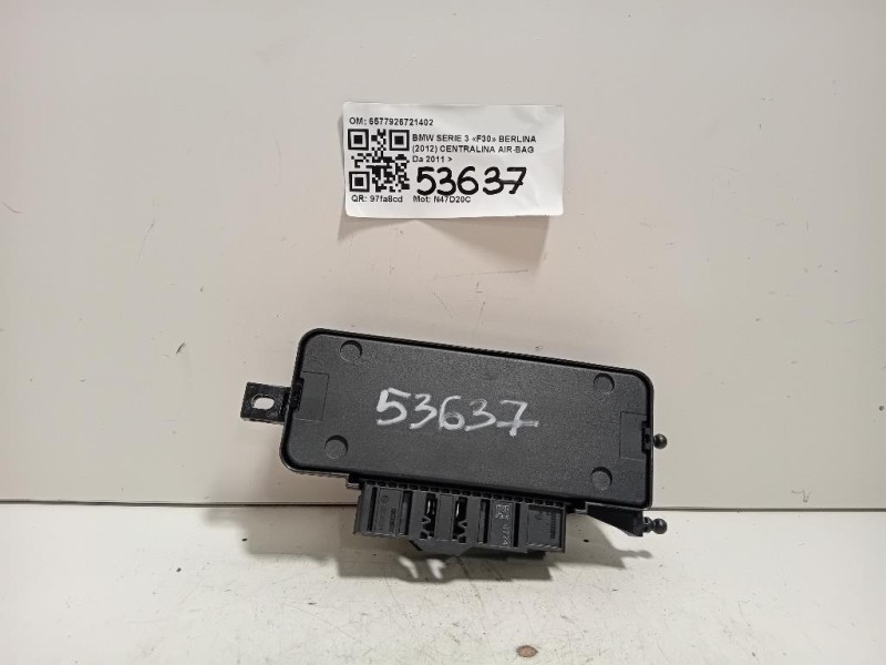 Centralina Air-bag 6577926721402 Bmw Serie 3 F30 Berlina 2012