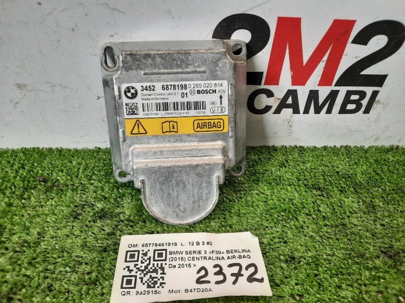 Centralina Air-bag 34526878198 Bmw Serie 3 F30 Berlina 2015