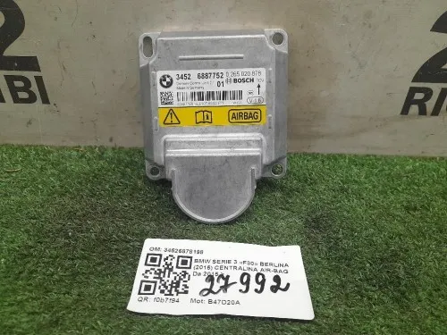 Centralina Air-bag 34526878198 Bmw Serie 3 F30 Berlina 2015