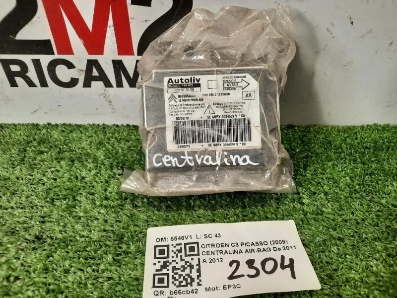 Centralina Air-bag 6546V1 Citroen C3 Picasso 2009