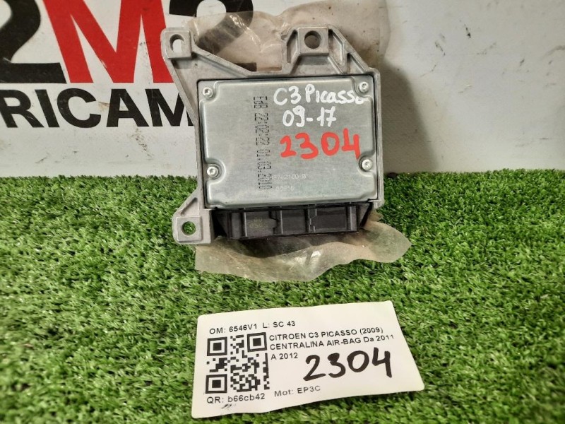 Centralina Air-bag 6546V1 Citroen C3 Picasso 2009