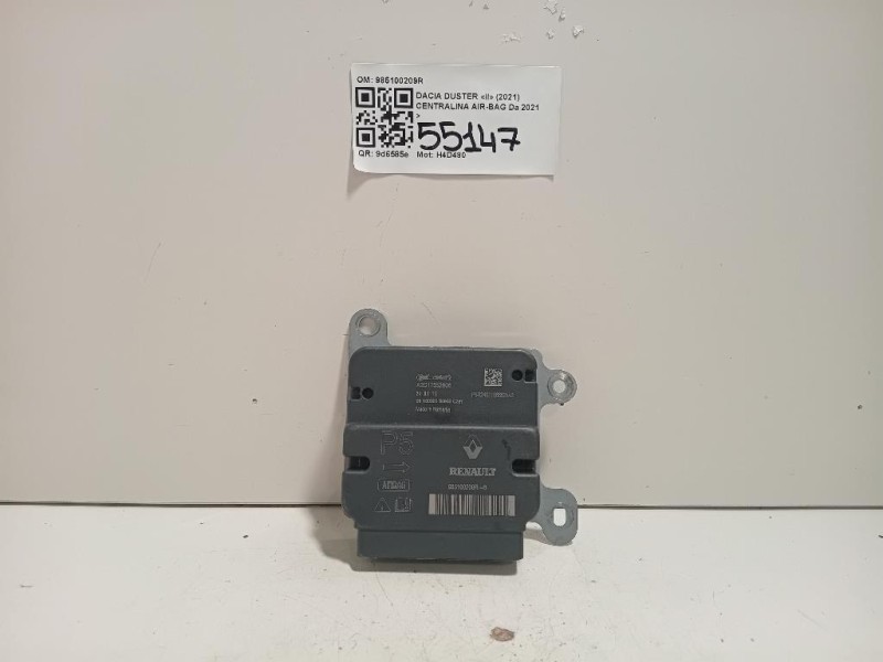 Centralina Air-bag 985100209R Dacia Duster II 2021
