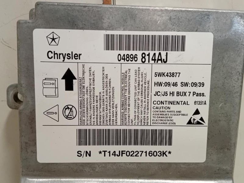 Centralina Air-bag 04896814AJ Dodge Journey 2009