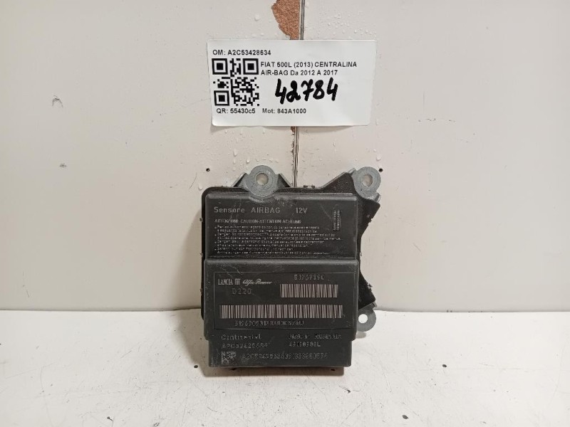 Centralina Air-bag A2C53428634 Fiat 500L 2013