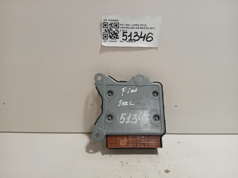 Centralina Air-bag 51943893 Fiat 500L Living 2013