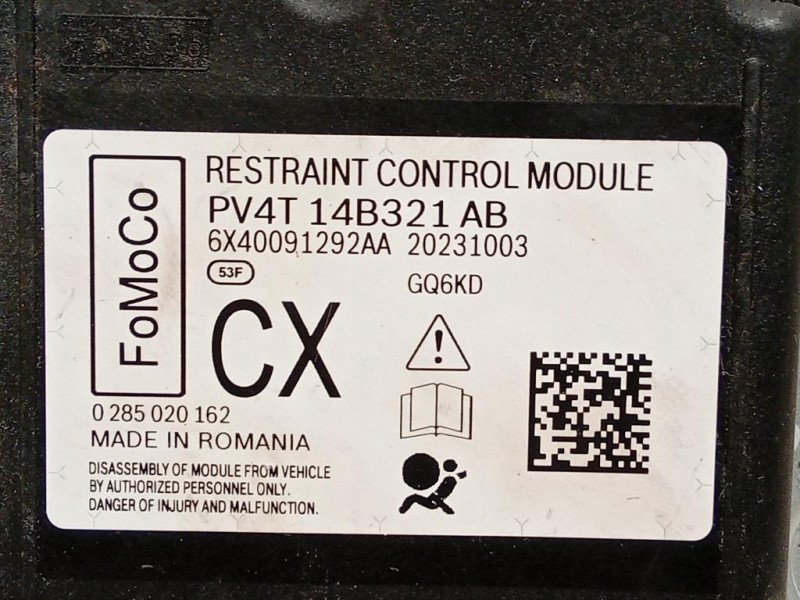 Centralina Air-bag PV4T 14B321 AB Ford PUMA II 2024