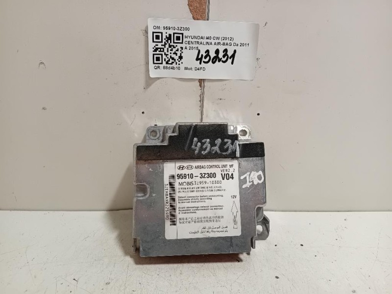 Centralina Air-bag 95910-3Z300 Hyundai I40 CW 2012