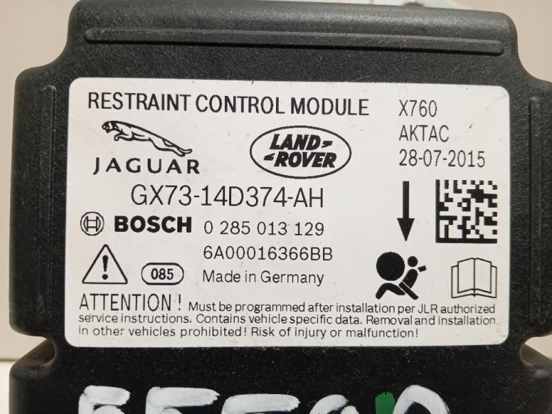 Centralina Air-bag GX73-14D374-AH Jaguar XE 2015
