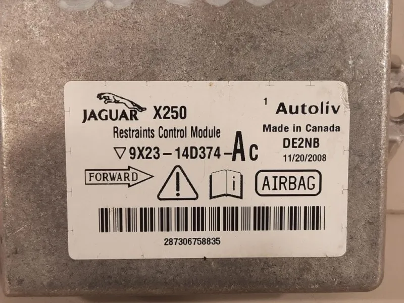 Centralina Air-bag 9X23-14D374-AC Jaguar XF I 2008