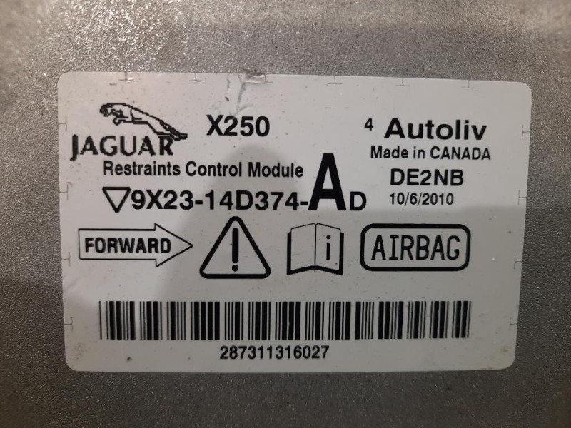 Centralina Air-bag 9X23-14D374-AD Jaguar XF I 2011