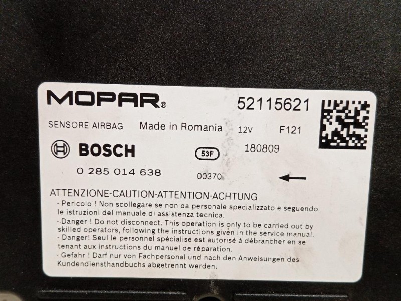 Centralina Air-bag 52115621 Jeep Renegade 2018