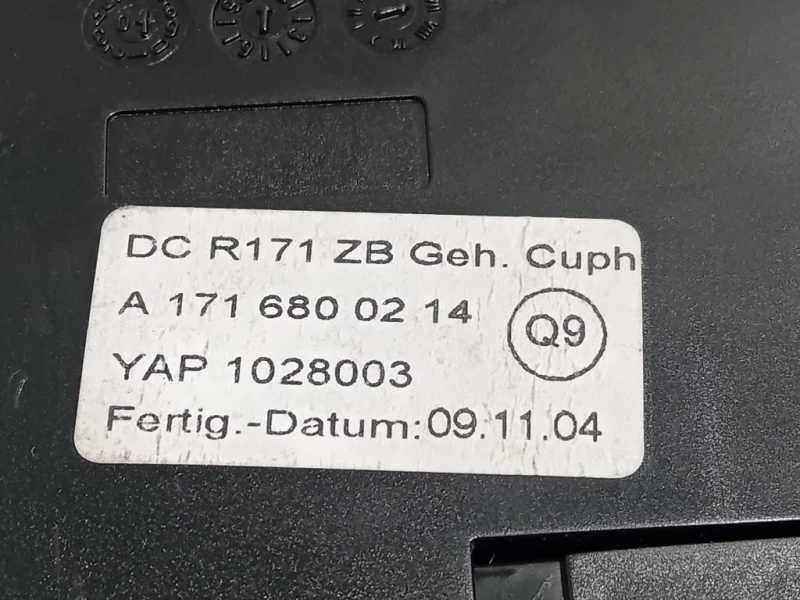 Portabevande DX A1716800214 CENTRALE Mercedes Classe SLK R171 2004