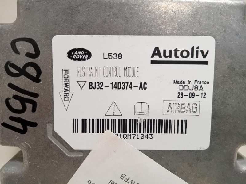 Centralina Air-bag BJ32-14D374-AC Land Rover Range Rover Evoque I 2011