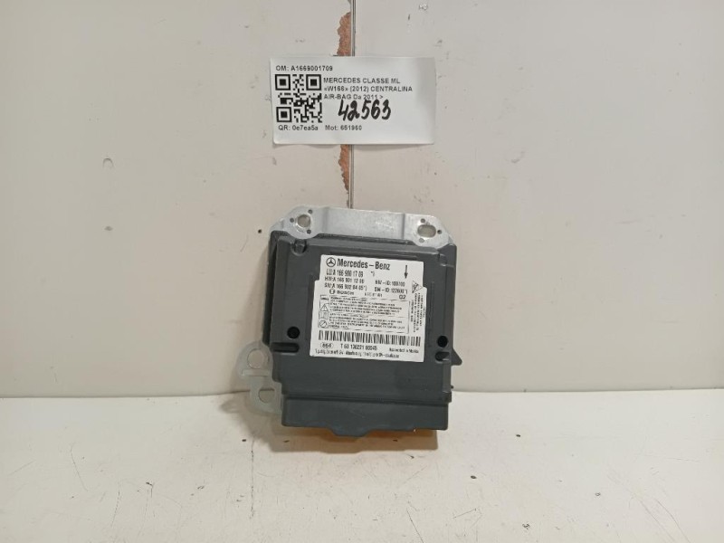 Centralina Air-bag A1669001709 Mercedes Classe ML W166 2012