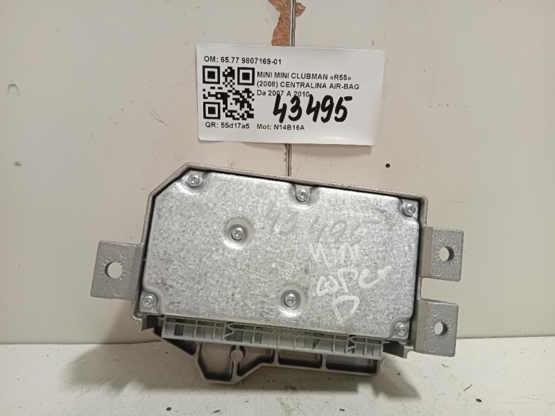 Centralina Air-bag 6577 9807169-01 Mini MINI Clubman R55 2008