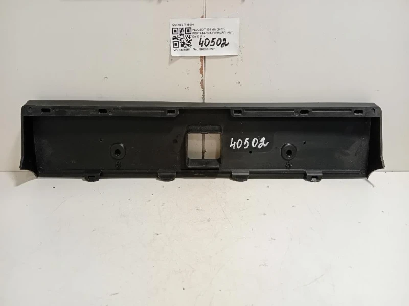 Portatarga Paraurti ANT 9837708880 Peugeot 308 II 2017