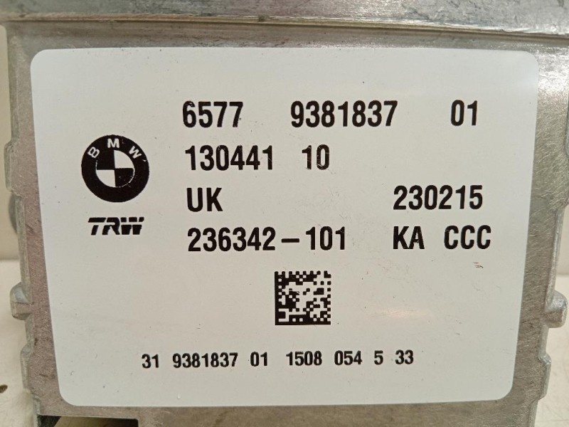 Centralina Air-bag 9381837 Mini MINI ONE F55 2014