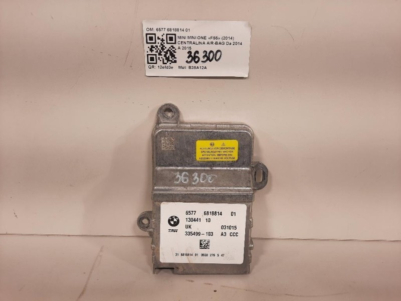 Centralina Air-bag 6577 6818814 01 Mini MINI ONE F55 2014
