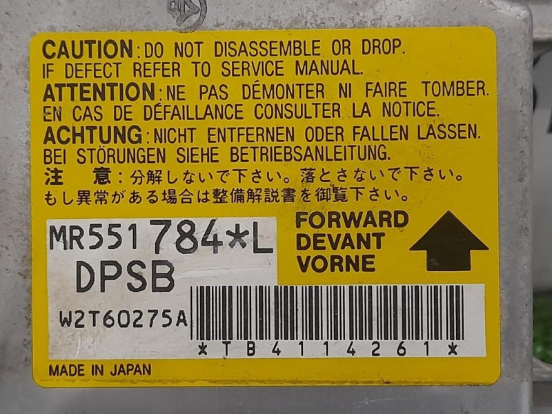 Centralina Air-bag MR551784 Mitsubishi Pajero III 2000