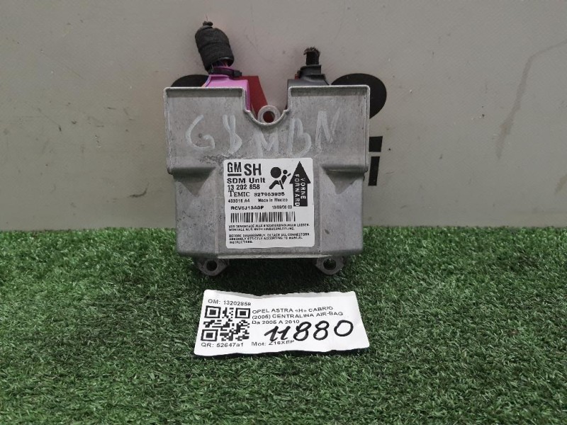 Centralina Air-bag 13202858 Opel Astra H Cabrio 2005