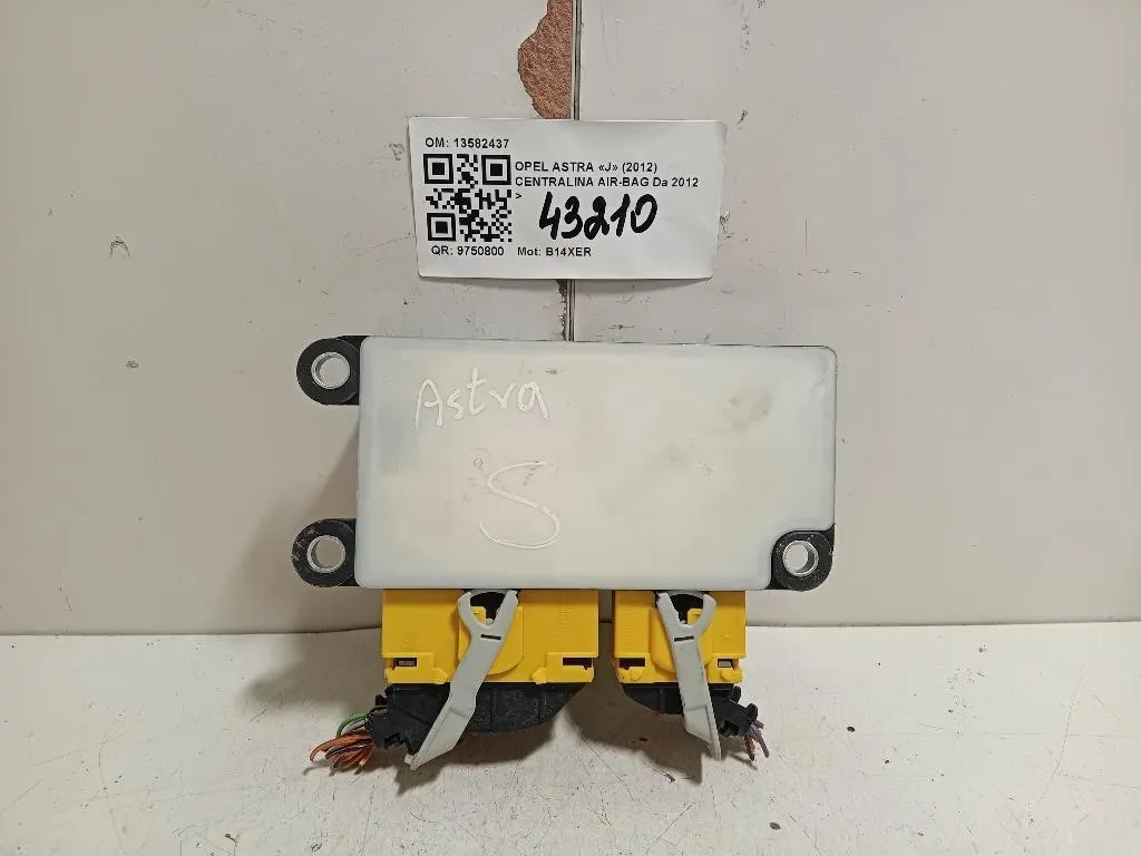 Centralina Air-bag 13582437 Opel Astra J 2012