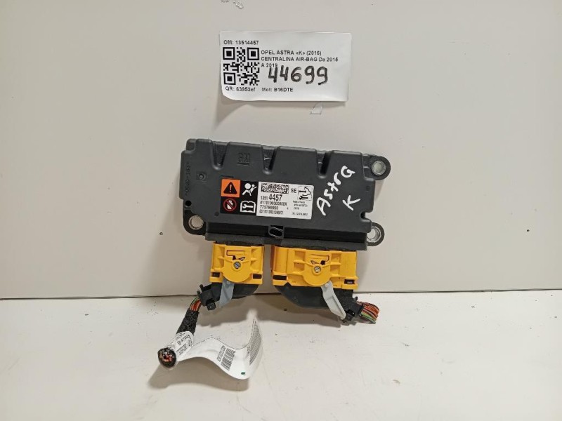 Centralina Air-bag 13514457 Opel Astra K 2016