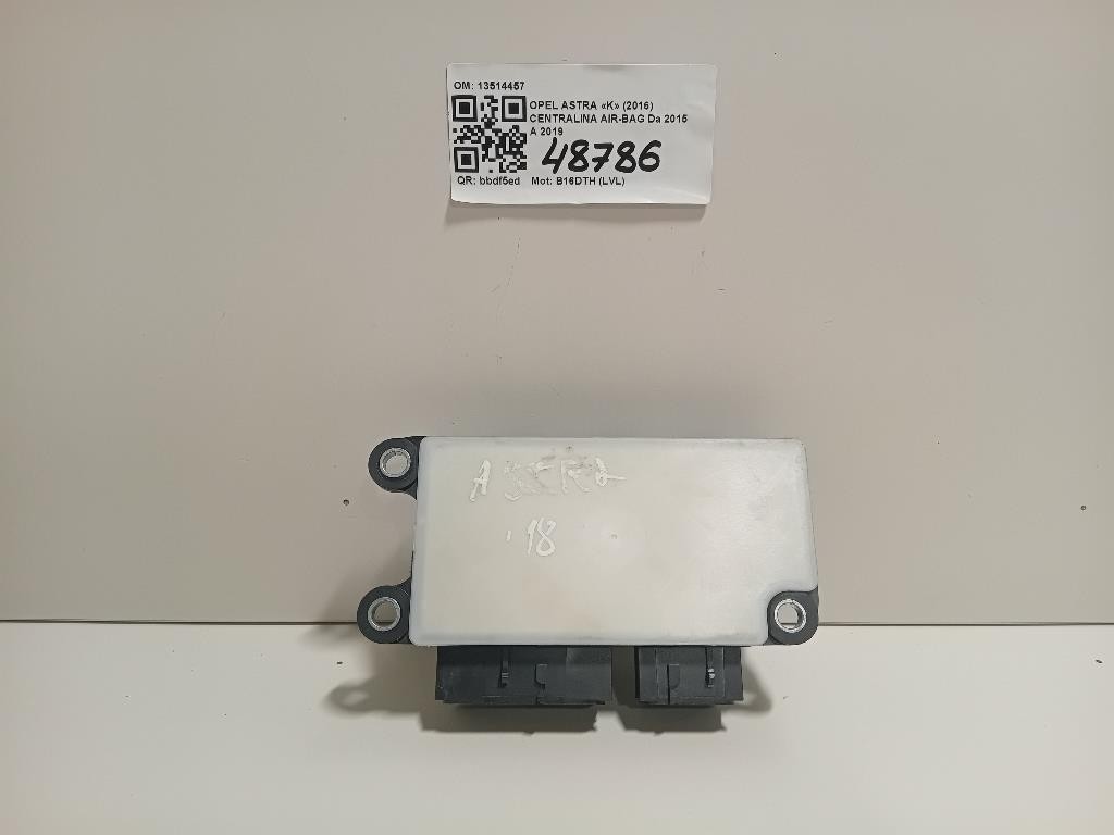 Centralina Air-bag 13514457 Opel Astra K 2016