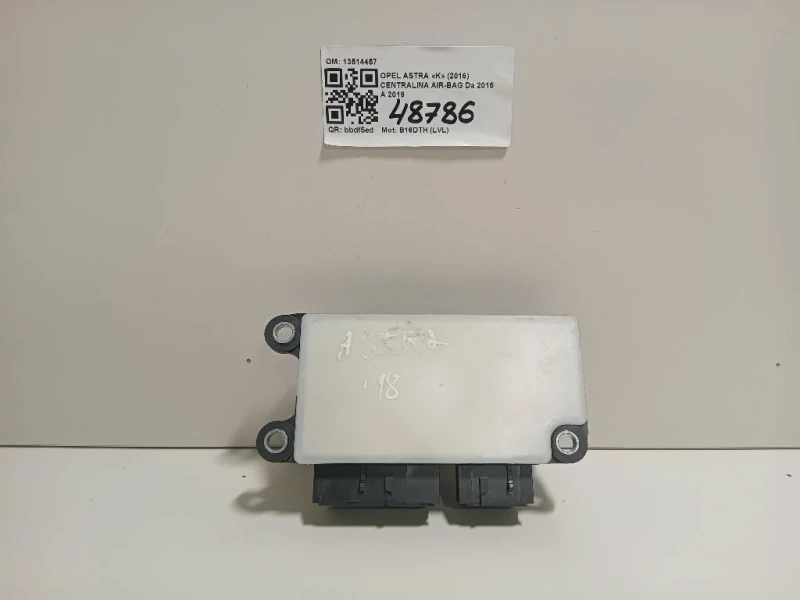 Centralina Air-bag 13514457 Opel Astra K 2016