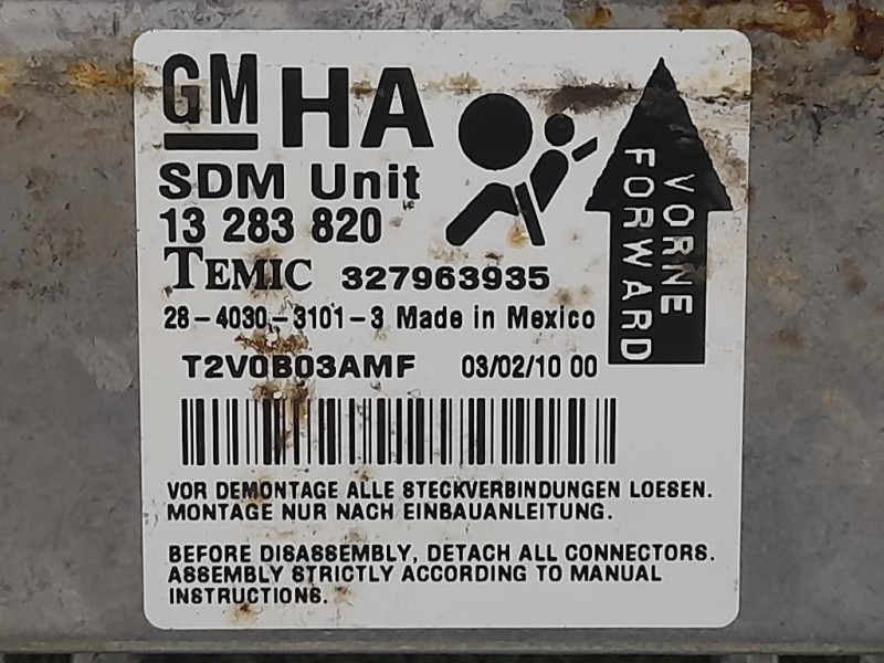 Centralina Air-bag 13 283 820 Opel Corsa D 2010