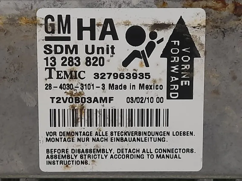 Centralina Air-bag 13 283 820 Opel Corsa D 2010