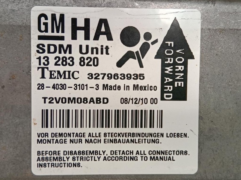 Centralina Air-bag 13283820 Opel Corsa D 2011