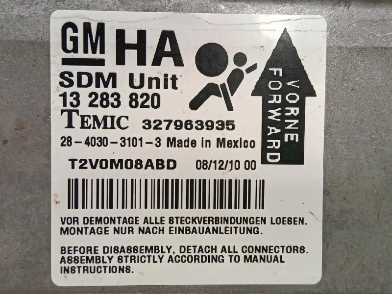 Centralina Air-bag 13283820 Opel Corsa D 2011