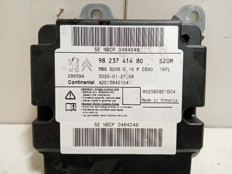 Centralina Air-bag 9823741480 Opel Corsa F 2019