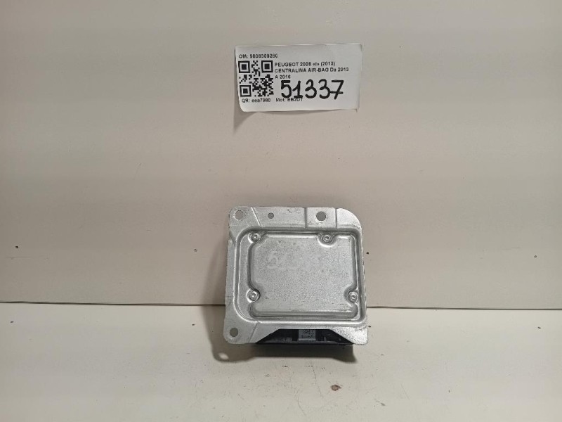 Centralina Air-bag 9808309280 Peugeot 2008 I 2013