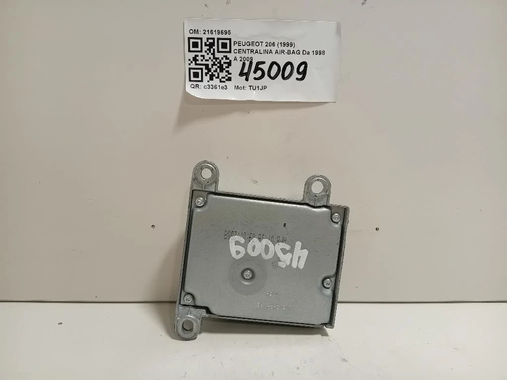 Centralina Air-bag 21619695 Peugeot 206 1999