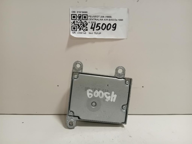 Centralina Air-bag 21619695 Peugeot 206 1999