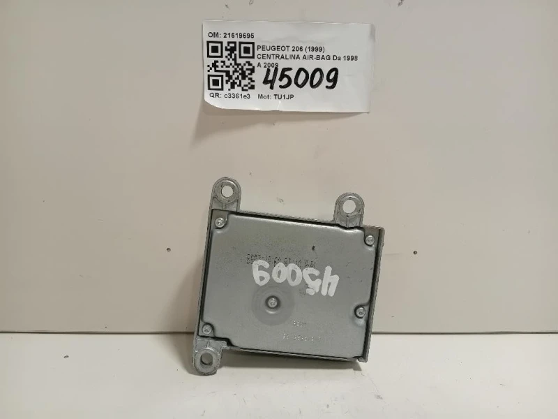 Centralina Air-bag 21619695 Peugeot 206 1999