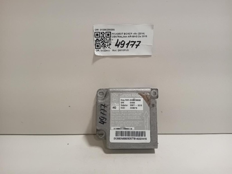Centralina Air-bag 01390298080 Peugeot Boxer III 2014