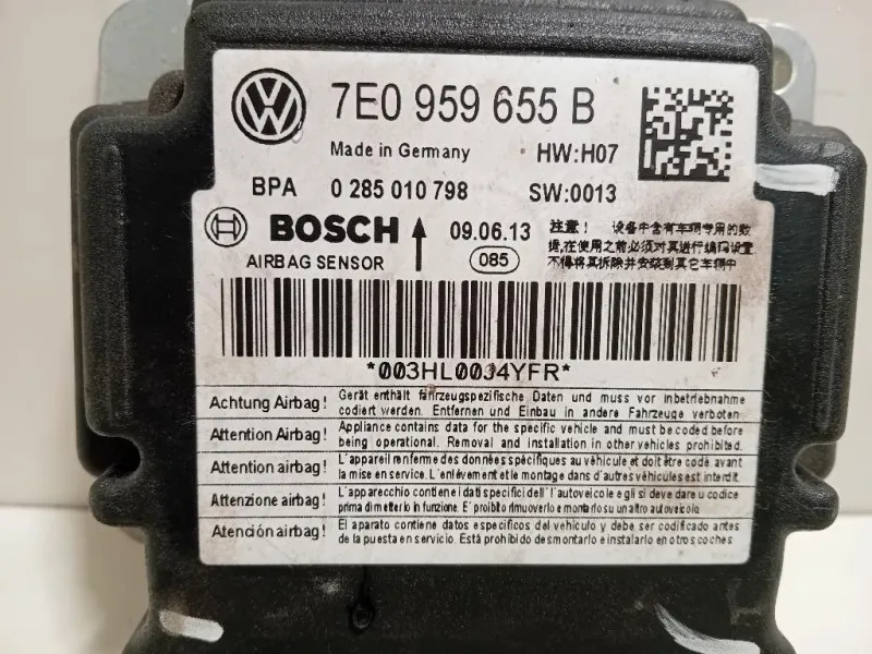 Centralina Air-bag 7E0 959 655 B Volkswagen Caddy IV 2011