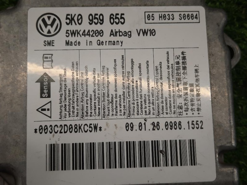 Centralina Air-bag 5K0959655 Volkswagen GOLF VI 2009