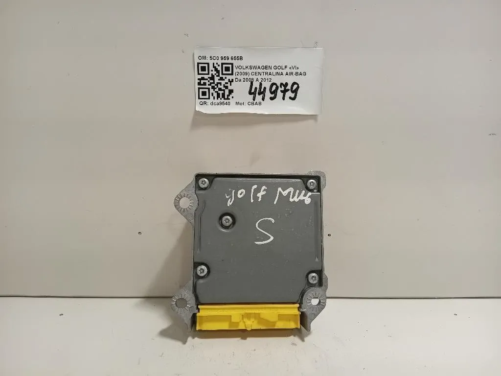 Centralina Air-bag 5C0 959 655B Volkswagen GOLF VI 2009