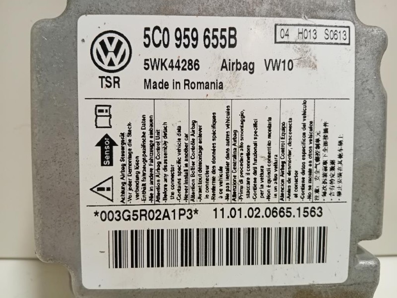 Centralina Air-bag 5C0 959 655B Volkswagen GOLF VI 2009
