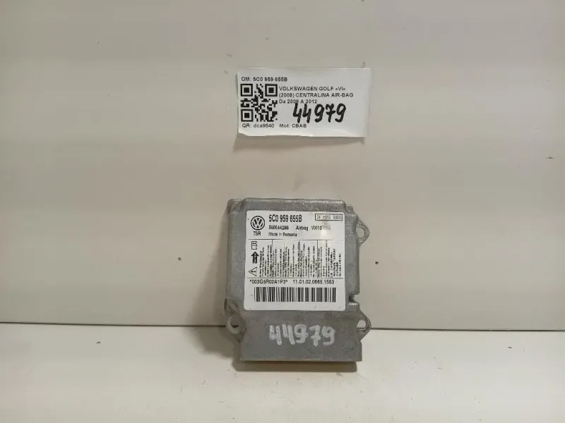 Centralina Air-bag 5C0 959 655B Volkswagen GOLF VI 2009