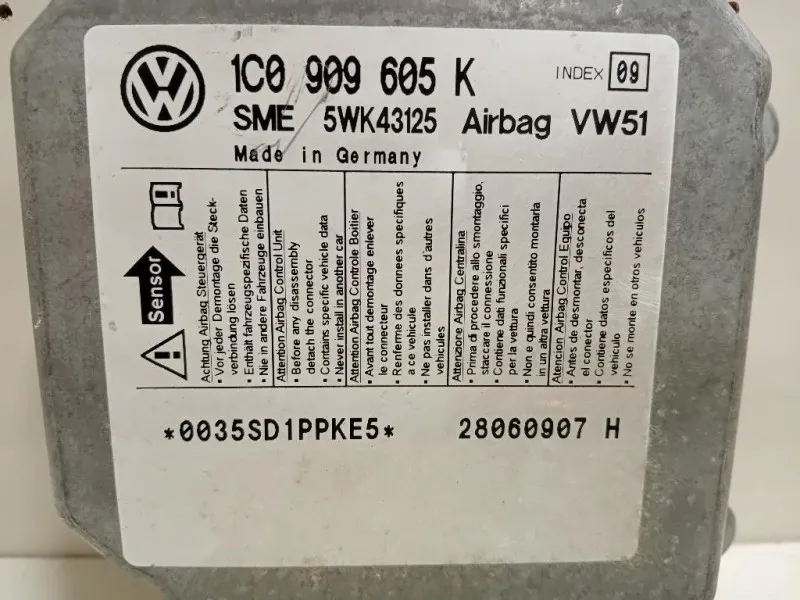 Centralina Air-bag 1C0909605K Volkswagen POLO VI 2009