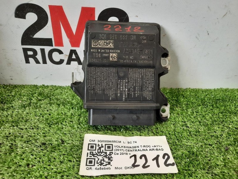 Centralina Air-bag 3Q0959655CM Volkswagen T-roc 2017